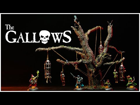 Видео: Виселица для Мордхейма и Warhammer Wargaming Terrain 💀