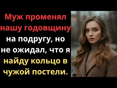 Видео: Муж променял нашу годовщину на подругу, но не ожидал, что я найду кольцо в чужой постели.