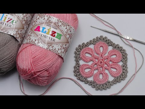 Видео: ВЯЗАНИЕ КРЮЧКОМ цветочный мотив МК для начинающих   Flowers Crochet Pattern Tutorial for beginners