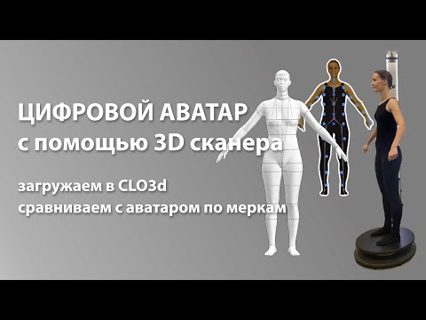 Видео: Аватар для CLO3d с помощью 3D-сканера