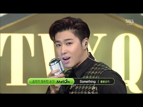 Видео: [TVXQ TVXQ!] - что-то @ Популярное Inkigayo 140112
