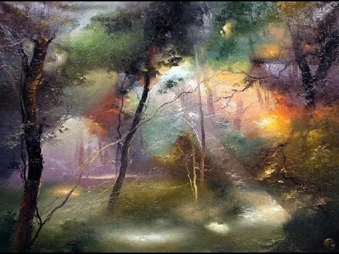 Видео: Литовский художник Petras Lukosius Свет в лесу