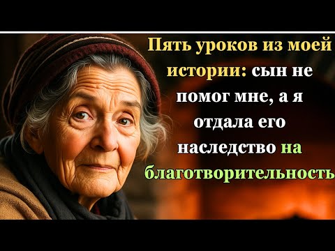 Видео: Мой сын игнорировал меня, а я решила: пусть его наследство пойдет тем, кто действительно нуждается.