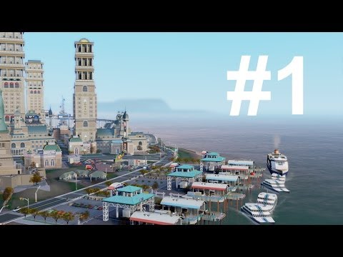 Видео: SimCity 5 (2013) Города будущего - Туристический город #1