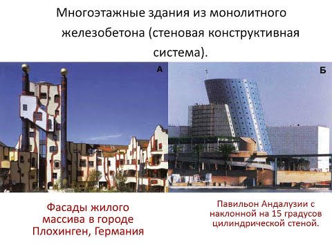 Видео: Многоэтажные здания. Стены из монолитного железобетона