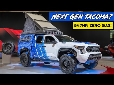 Видео: Новый концепт Toyota Tacoma H2 на водородном топливе | 547-сильный внедорожник