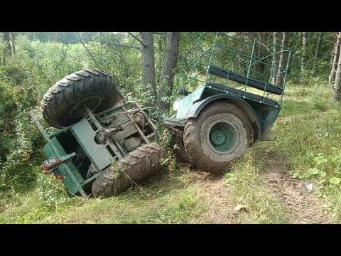 Видео: Жесткое испытание на торфяном болоте. Тверские Болотоходы "Беркут" так не переворачиваются! 1 часть.