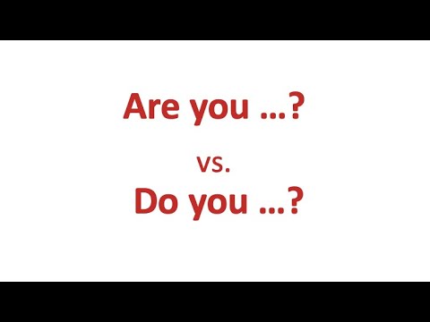 Видео: Are you? или Do you? / глагол to be и вспомогательный глагол в вопросах + ПРАКТИКА 