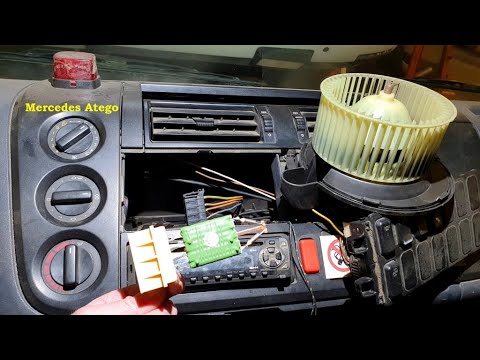 Видео: Замена салонного моторчика и реостата Mercedes Atego