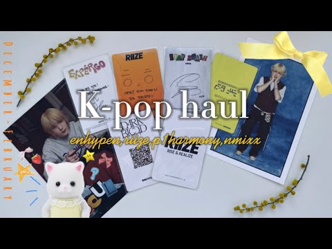 Видео: #15 распаковка кпоп стаффа enhypen,riize,p1harmony,nmixx✨🧡
