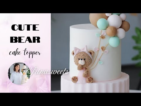 Видео: Cute bear from fondant/ Медведица из мастики