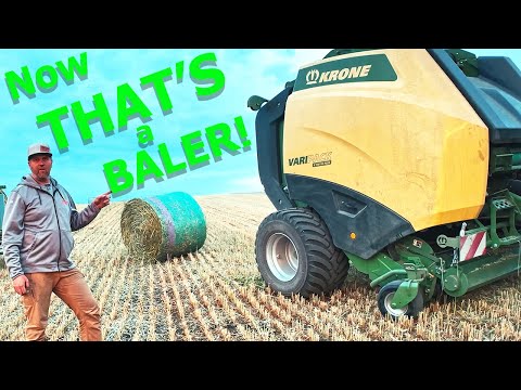 Видео: Нашу ферму посетил лучший рулонный пресс-подборщик #kroneagriculture