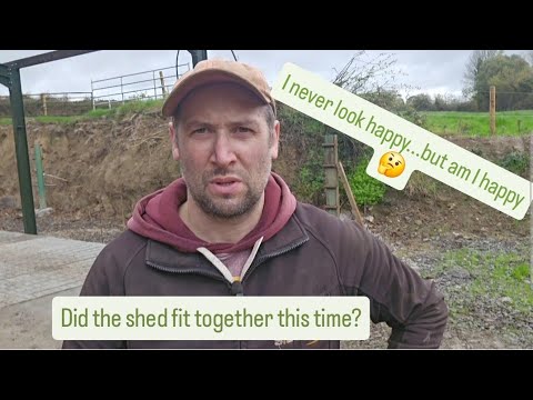 Видео: Новый сарай... как его собрали? И вакцинация коров-сосунков!