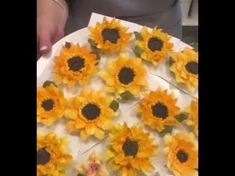 Видео: МК🌻Часть 2 ⭐️Зефирная флористика «ПОДСОЛНУХ»  от Луизы Шемиловой⭐️Marshmallow floristry "SUNFLOWER"