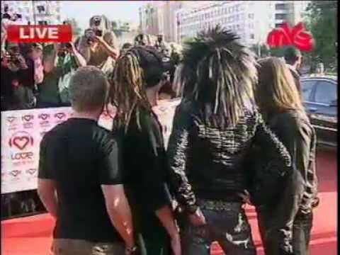 Видео: Tokio Hotel Премия муз тв 2007 красная дорожка