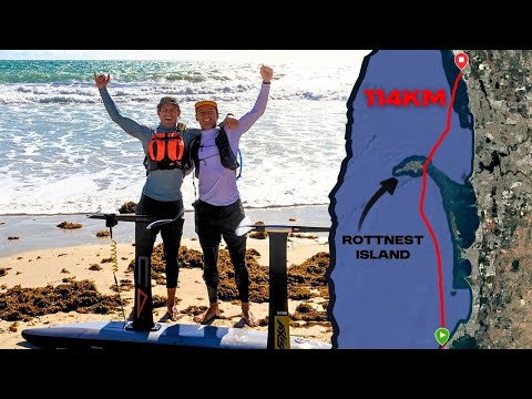 Видео: RAW 114 км без поддержки на попутном ветре – Double Rottnest Island Crossing с Хью и Каем