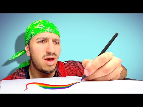 Видео: Този молив е един, но рисува в 7 цвята..🌈✏
