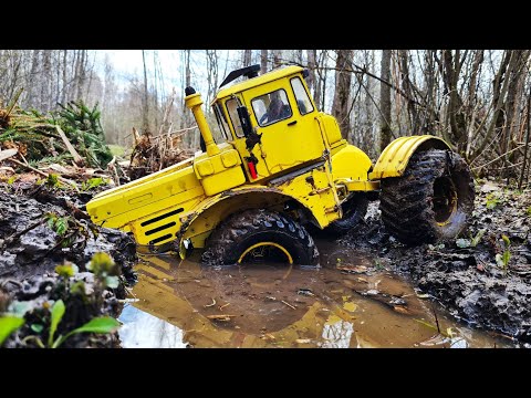 Видео: СЛОМАЛИ КИРОВЕЦ К-700 на бездорожье ... Поехал по следам ПАРКЕТНИКОВ! RC OFFroad 4x4