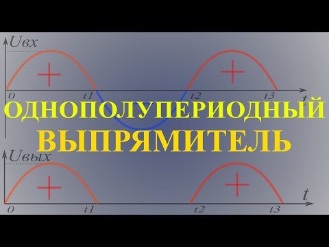 Видео: Принцип работы однополупериодного выпрямителя