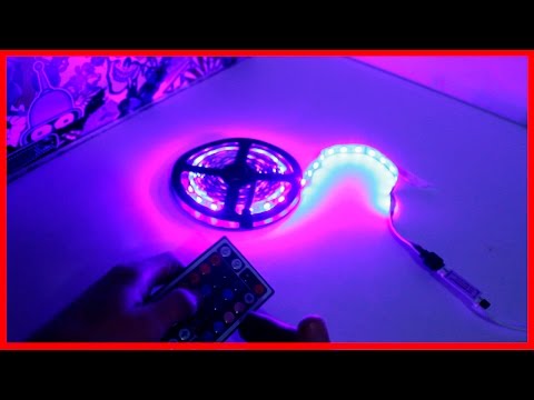 Видео: Светодиодная RGB лента из Китая - Светодиодная лента подключение!