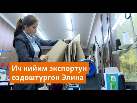 Видео: Ич кийим экспортун өздөштүргөн Элина