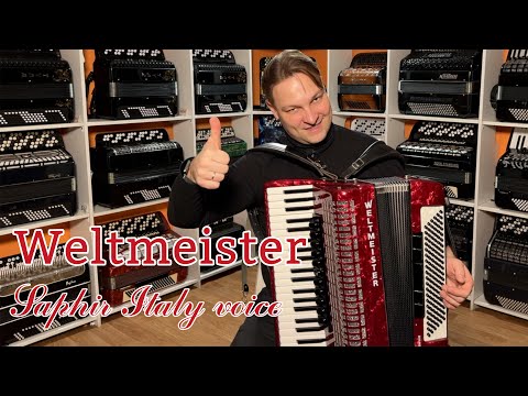 Видео: Аккордеон Weltmeister Saphir 4/4
