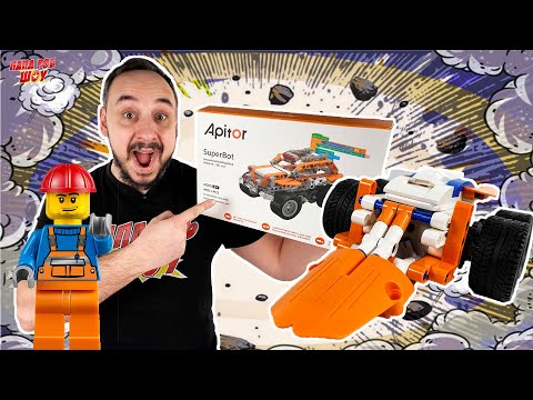 Видео: ПАПА РОБ И КОНСТРУКТОР APITOR SUPER BOT: РОБОТ-ЭКСКАВАТОР - СУПЕР СБОРКА! 13+