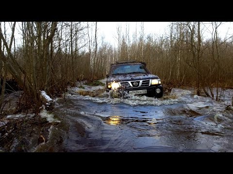 Видео: Предел проходимости адской просеки в Один авто ! #Бегемот (Nissan Patrol 42 Колеса )!