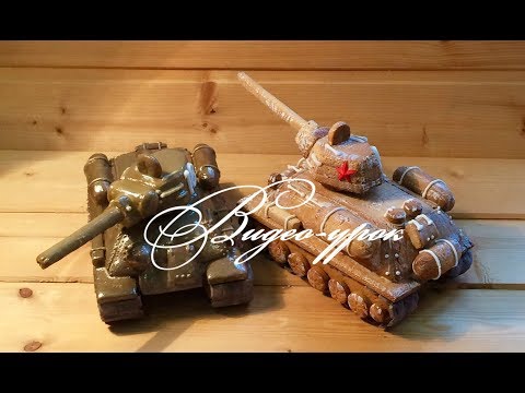 Видео: Пряники на 23 февраля: 3Д Пряничный танк часть 1