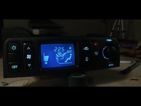 Видео: Пересвет панели, компаса, климат-контроля, селектора АКПП Mitsubishi Pajero 2 (дополнение)