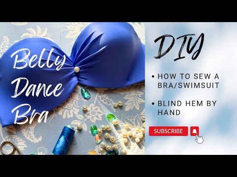 Видео: Как Обтянуть Лиф Тканью. Потайной шов. Belly dance bra