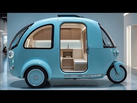 Видео: Электрический трехколесный кемпер Blue 2025 года | Комфорт, стиль и будущее путешествий — новое с...
