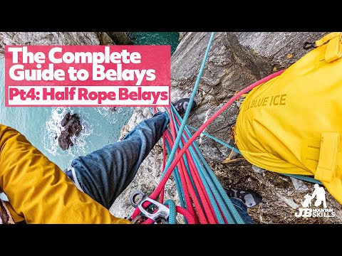 Видео: Полное руководство по страховке в скалолазании. Часть 4: Страховка с помощью полуверёвки
