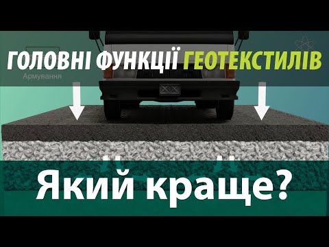 Видео: Навіщо потрібен геотекстиль і які функції він виконує