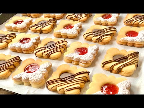 Видео: Печенье тает во рту! хорошо и легко, что вы будете делать каждый день!