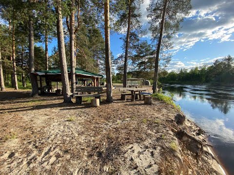 Видео: Сплав по реке Лух 2021 день седьмой. Дневка. Заброшенное урочище Кресты. Предфинишный депресняк.
