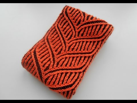 Видео: Шарф в технике бриошь. Часть I - Scarf in technology brioche. Part I