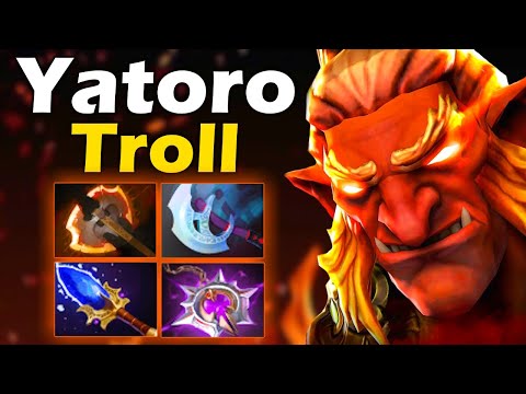 Видео: Яторо на Тролле - это керри с Самым Высоким Винрейтом - Yatoro Troll Warlord 7.35 DOTA 2