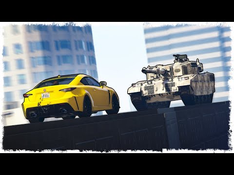 Видео: ТАНК vs МАШИНА!!! СТЕНКА НА СТЕНКУ В GTA ONLINE!!!