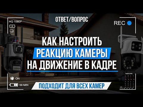 Видео: Как настроить реакцию камеры на движения в кадре?