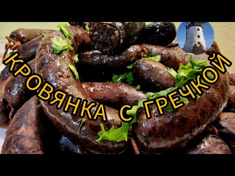 Видео: Кровяная колбаса из сухой крови с гречкой.