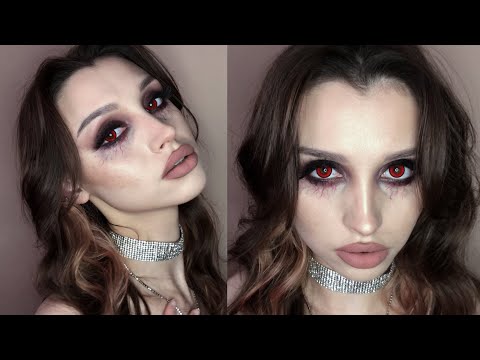 Видео: МАКИЯЖ ВАМПИРА НА ХЭЛЛОУИН / Как сделать глаза как у вампира