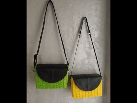 Видео: Яркие , летние сумочки. / Бумажная лоза.