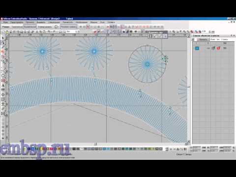 Видео: Wilcom EmbroideryStudio e4.2 уроки курсы Nesting-вложение объектов