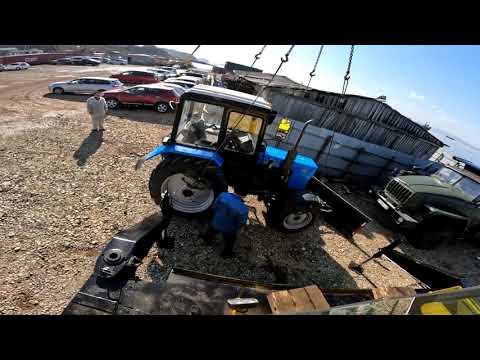 Видео: Погрузка трактора БЕЛАРУСЬ в оупэн-топ /Ленивый водила