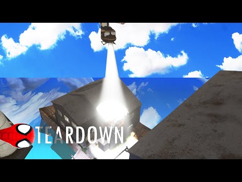 Видео: Я СГОРЕЛ ПРИ ПОБЕГЕ ОТ ВЕРТОЛЕТА TEARDOWN Володя в Тирдаун ( тирдавн ) Майнкрафт с реальной физикой