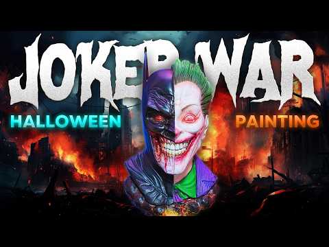 Видео: Джокер против Бэтмена: кто станет королём Хэллоуина? | 3D-печать и роспись смолой к Хэллоуину
