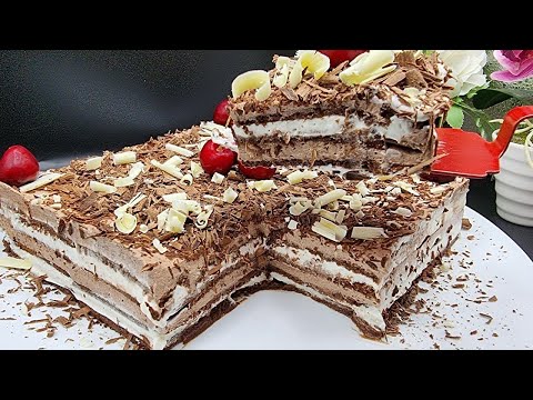 Видео: ХОЛОДНЫЙ ТОРТ за 5 МИНУТ!  НЕТ ДУХОВКИ, НЕТ ЯИЦ! Очень быстро и ВКУСНО!