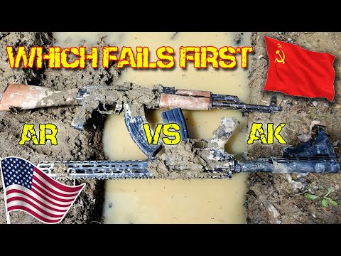 Видео: Тест на пытки AR-15 против AK-47
