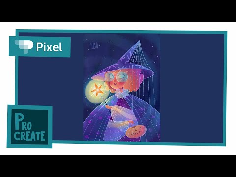 Видео: Рисуем ведьмочку в Procreate (+проверка работ)